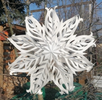 Weiße Schneeflocke - Ø ca. 50 cm